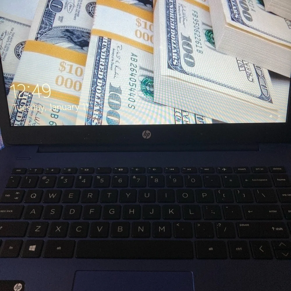 Hp celeron blue laptop